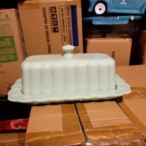 Pioneer Woman Jadeite Butter Dish